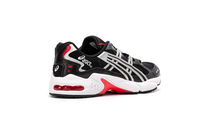ASICS GEL-KAYANO 5 OG "Black/Silver" Release Information First Look Shop Now Foot District Footwear Sneaker Drop Red Detailing Metallic