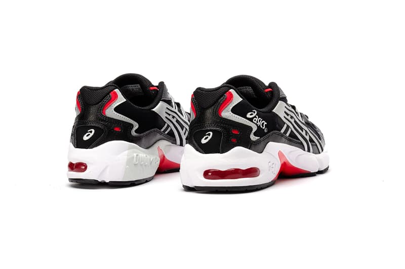 ASICS GEL-KAYANO 5 OG "Black/Silver" Release Information First Look Shop Now Foot District Footwear Sneaker Drop Red Detailing Metallic