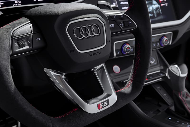 Audi RS Q3 Sportback First Look Unveiling 2020 Model Edition Mini SUV Sportscar 400 BHP Couple 4x4 Crossover Turbocharged 2.5 Litre Engine