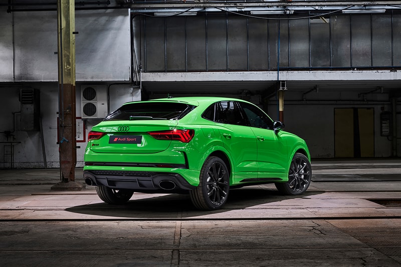 Audi RS Q3 Sportback First Look Unveiling 2020 Model Edition Mini SUV Sportscar 400 BHP Couple 4x4 Crossover Turbocharged 2.5 Litre Engine 