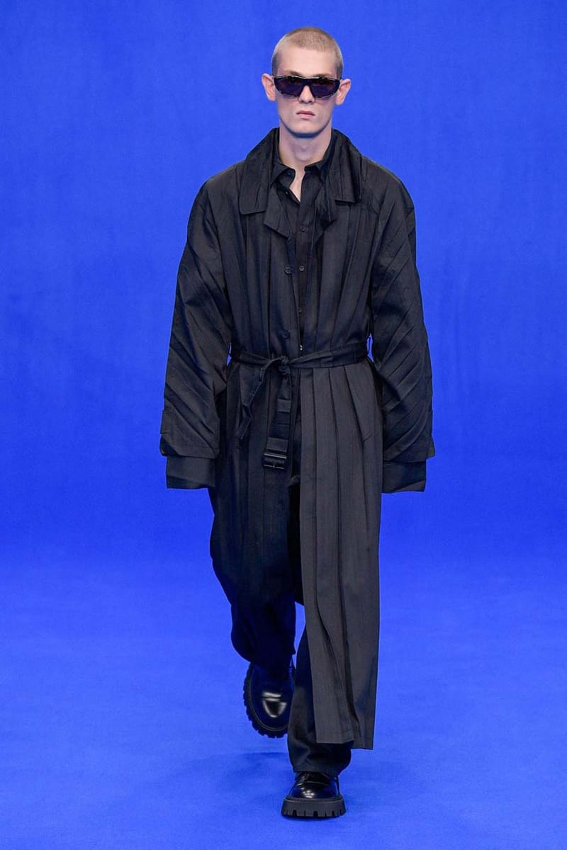 balenciaga trench coat men's