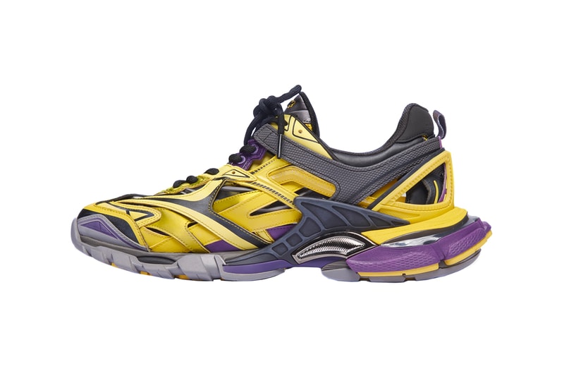 Balenciaga Track.2 Yellow Purple Release Info Price Los Angeles Lakers