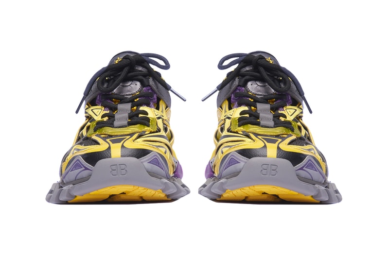Balenciaga Track.2 Yellow Purple Release Info Price Los Angeles Lakers