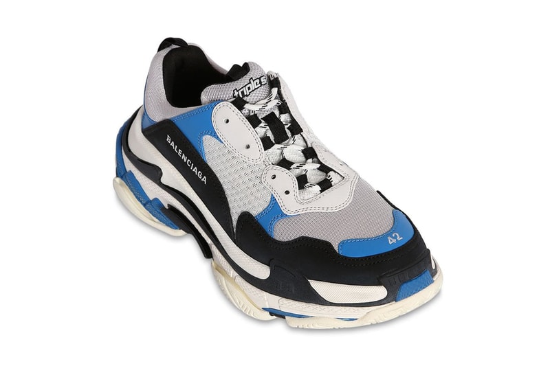 Balenciaga Triple S Black/White/Blue 