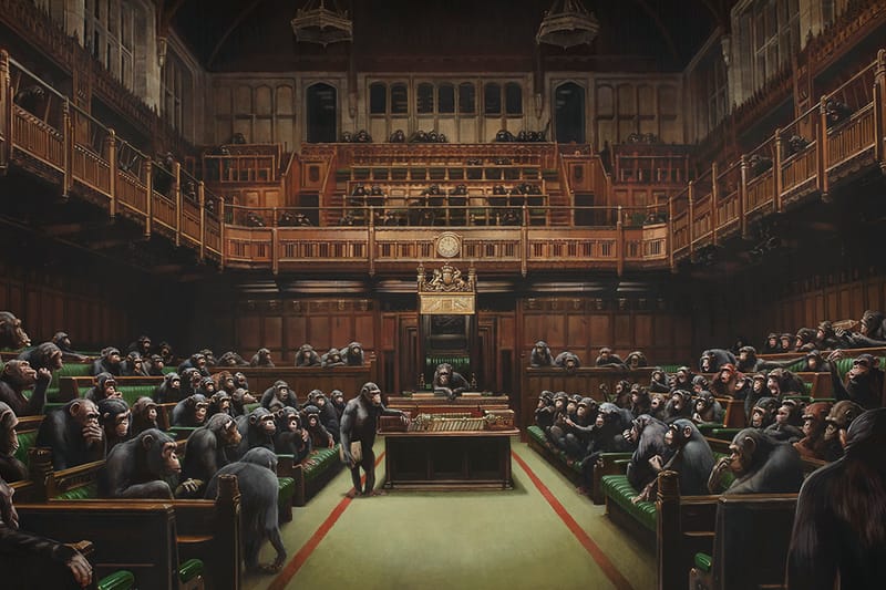 Banksy's 'Devolved Parliament' Sells for Record-Breaking Price of $12.2 Million USD (UPDATE)