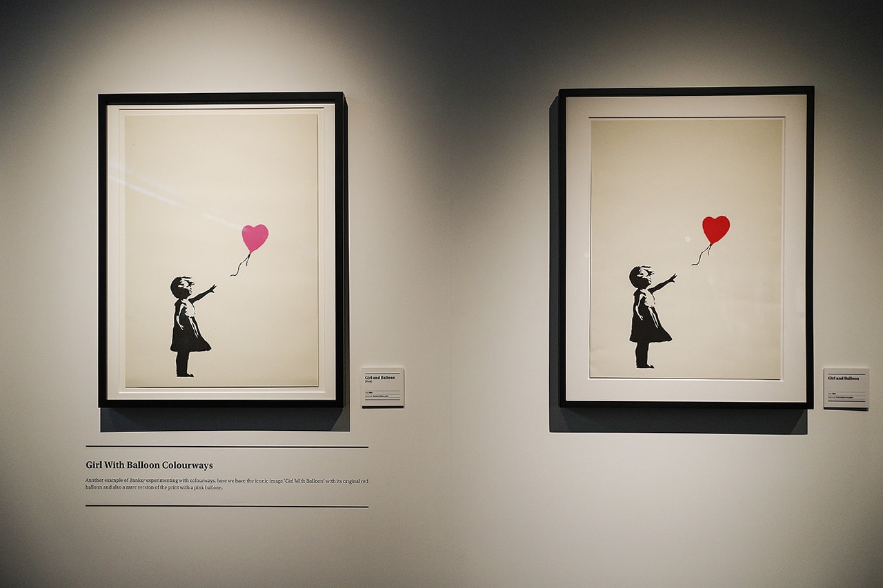 Banksy “I can’t believe you morons actually buy this shit" Collection Sale Christie's Auction 1,255,357 million euros 2004 'Girl with Balloon' $491000 USD