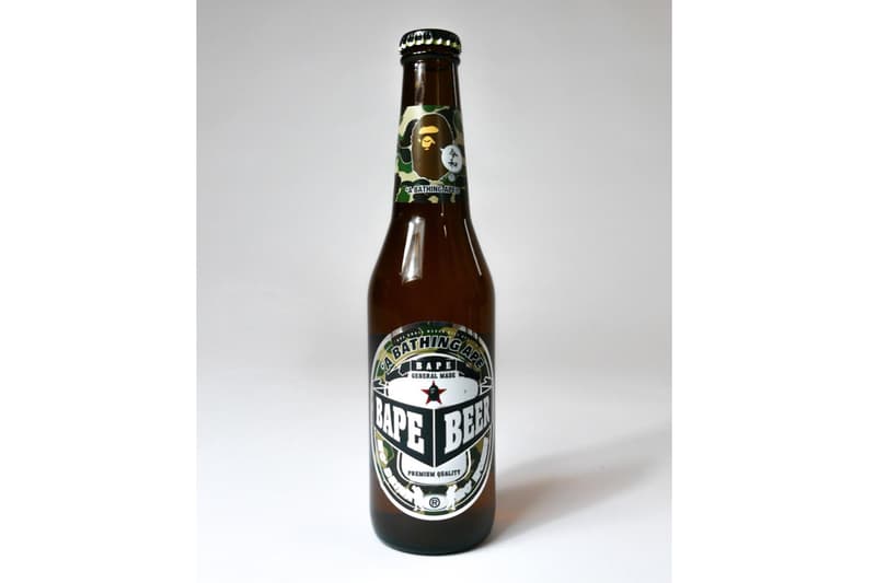 A Bathing Ape Is Giving out Free BAPE Beer japan camo ape head green pink blue