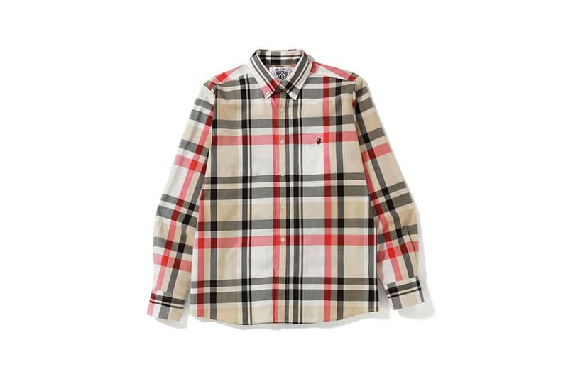 BAPE A Bathing Ape Fall Winter 2019 FW19 Capsule Collection Burberry Check Checkered Pattern Garments Outerwear Jackets Shirts Sweaters T-Shirts Socks Hats Caps Five Panels Streetwear NIGO