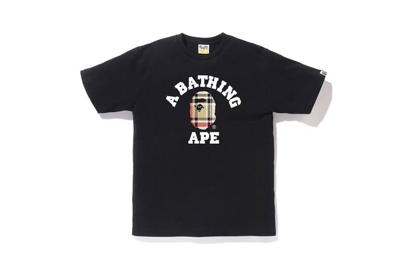 BAPE A Bathing Ape Fall Winter 2019 FW19 Capsule Collection Burberry Check Checkered Pattern Garments Outerwear Jackets Shirts Sweaters T-Shirts Socks Hats Caps Five Panels Streetwear NIGO