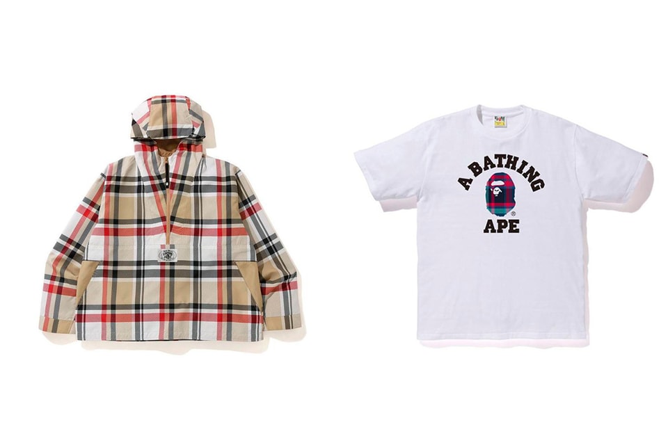 BAPE References Burberry for Checkered Clothing Drop | Hypebeast