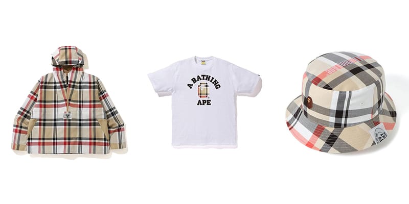 a bathing ape burberry