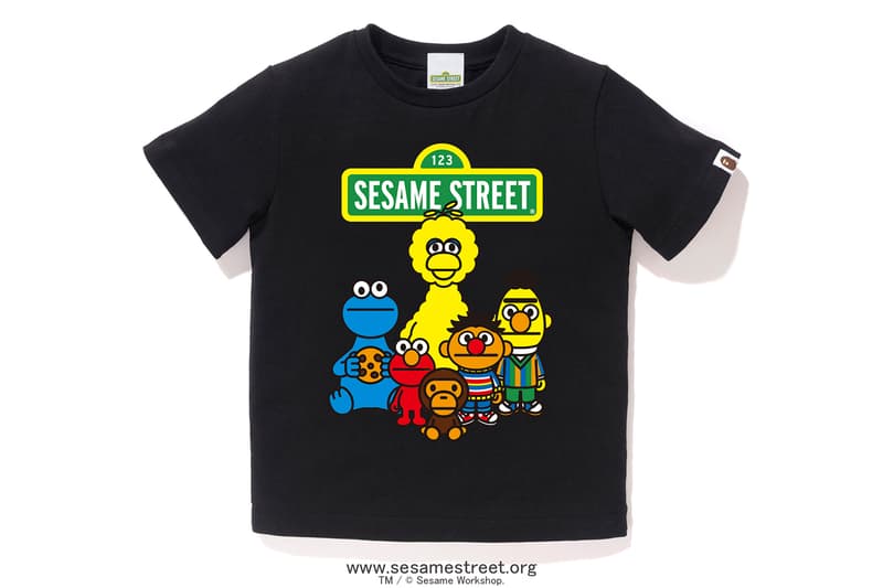 BAPE 'Sesame Street' Collection Lookbook Big Bird Elmo Bert and Ernie Cookie Monster