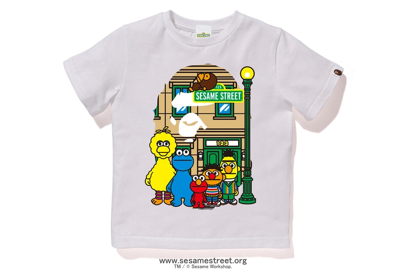 BAPE 'Sesame Street' Collection Lookbook Big Bird Elmo Bert and Ernie Cookie Monster