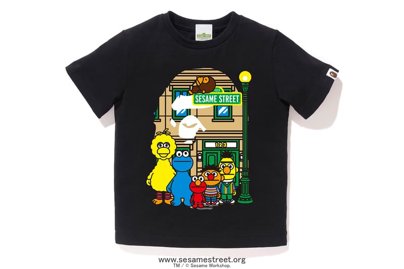 BAPE 'Sesame Street' Collection Lookbook Big Bird Elmo Bert and Ernie Cookie Monster