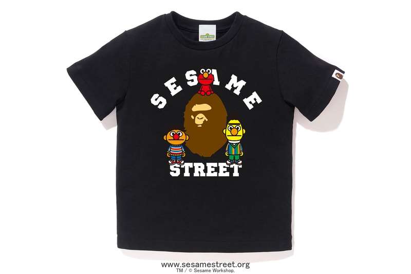 BAPE 'Sesame Street' Collection Lookbook Big Bird Elmo Bert and Ernie Cookie Monster
