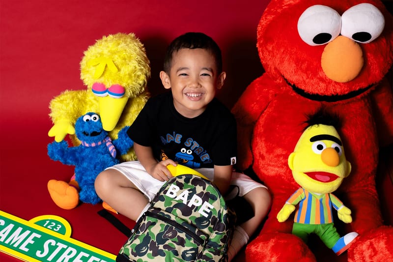 bape sesame street moletom com capuz