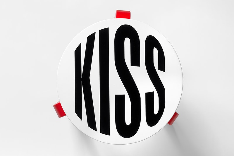 Barbara Kruger Untitled Kiss Alvar Aalto Stool 60 Info Release Frieze London ICA London Institute of Contemporary Arts Limited Edition Iconic Modern Furniture Design Kiss My Ass