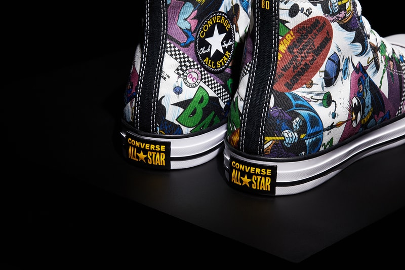 'Batman' x Converse Collaboration 80th Anniversary Edition Footwear All Star Chuck Taylor '70 Hi Low Logo Batwings Caped Crusader Superhero DC Warner Bros. 