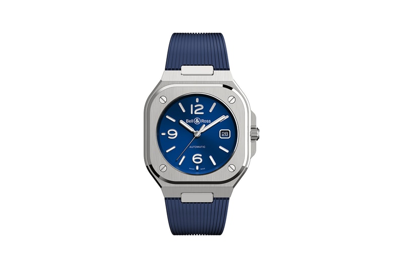 Bell & Ross BR 05 New Watch Timepiece First Look Reveal Multiple Colorways silver grey navy blue deep black metal Integrated Design bracelet skeleton dial mechanism limited 500 pieces