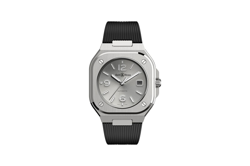 Bell & Ross BR 05 New Watch Timepiece First Look Reveal Multiple Colorways silver grey navy blue deep black metal Integrated Design bracelet skeleton dial mechanism limited 500 pieces