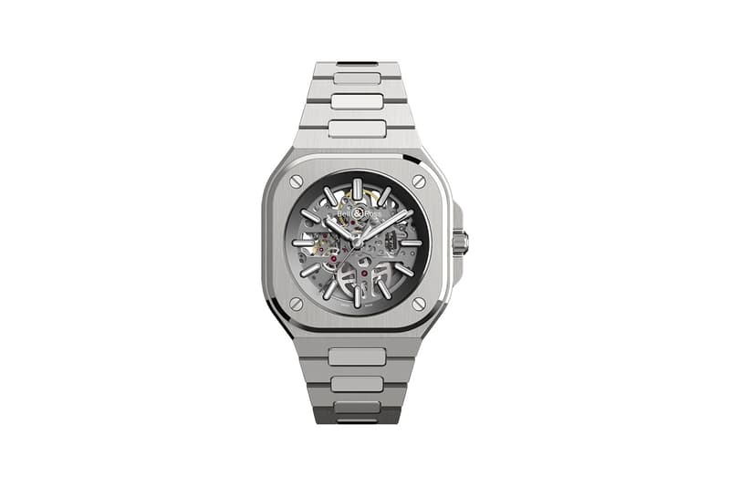 Bell & Ross BR 05 New Watch Timepiece First Look Reveal Multiple Colorways silver grey navy blue deep black metal Integrated Design bracelet skeleton dial mechanism limited 500 pieces