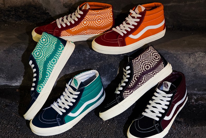 BILLYS TOKYO Vans Sk8-Mid Reissue Warped Check Release VN0A391FTET