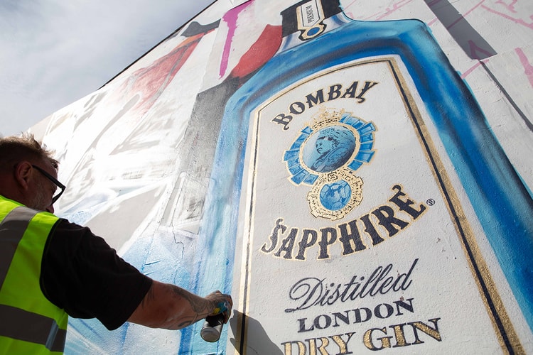 Bombay Sapphire Recruits Brighton Artist Aroe For New Bold Street Mural