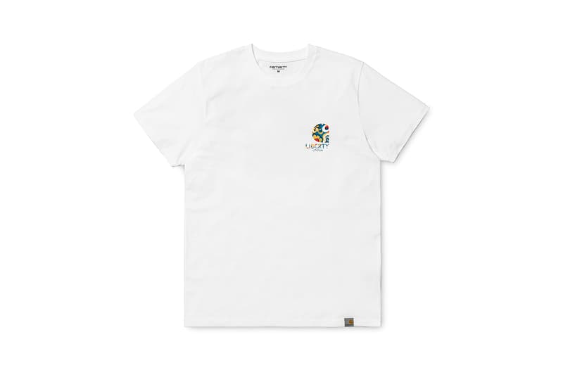 liberty carhartt wip exclusive pop up t-shirts fall winter 2019 collection installation london buy cop purchase order