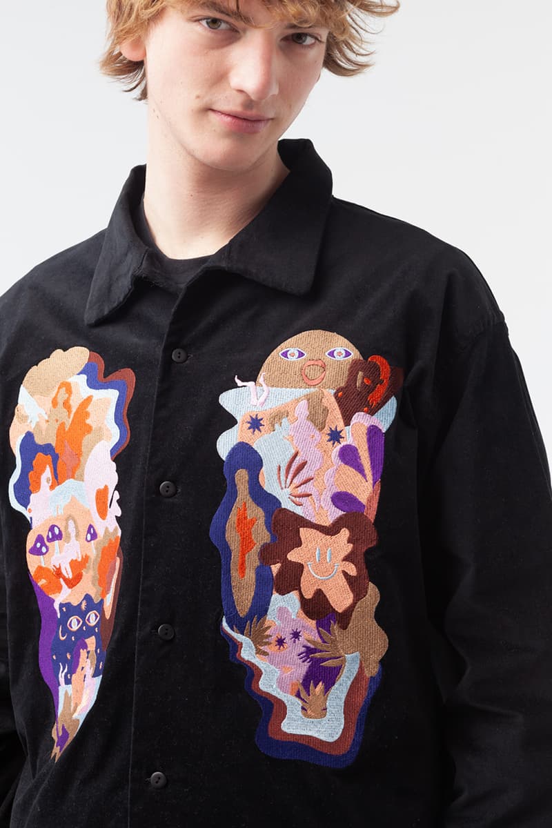 Carne Bollente Fall/Winter 2019 Collection Available Now Buy Online Stores T-Shirts Workwear Jackets Shirts Prints NSFW Designs "Free the Nipple" Embroidered Corduroy Trousers