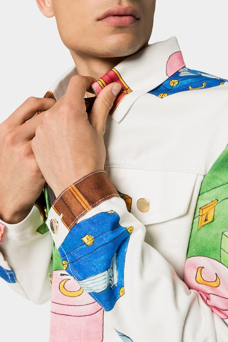 Casablanca Trunk Print Denim Jacket White Blue Green Red Brown Orange release fall 2019