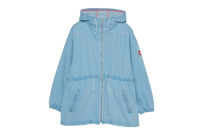Cav Empt Fall/Winter 2019 12th Drop Release Info japanese streetwear brand sk8thing  01100100 ZIP JACKET BLEACHED DENIM PARKA NOT NATURE T