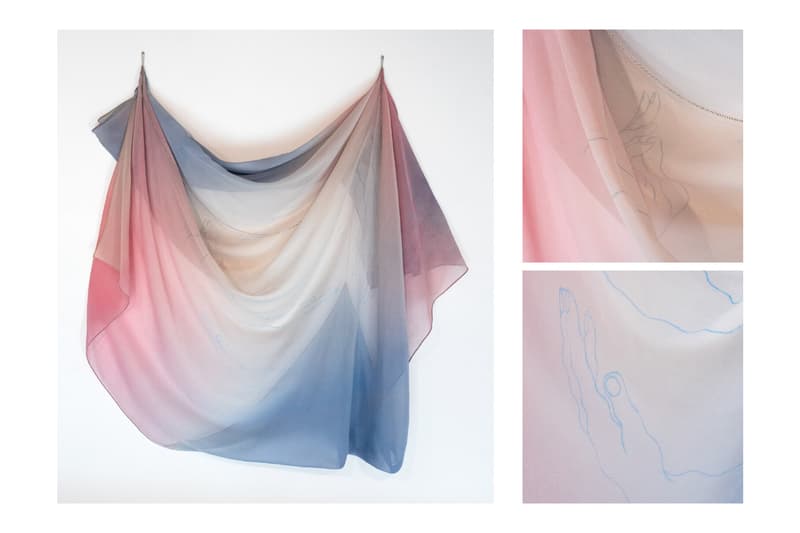 charlotte edey echolocation public gallery london exhibition artworks textiles