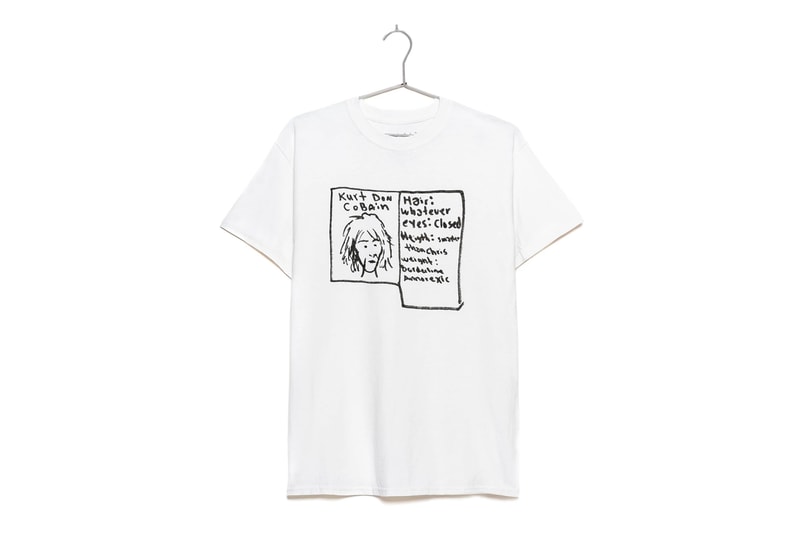 Cobain Estate Kurt Was Here Clothing Line Launch Nirvana Sketches T shirts