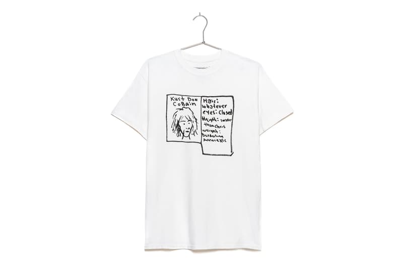 Cobain Estate Kurt Was Here Clothing Line Launch Nirvana Sketches T shirts
