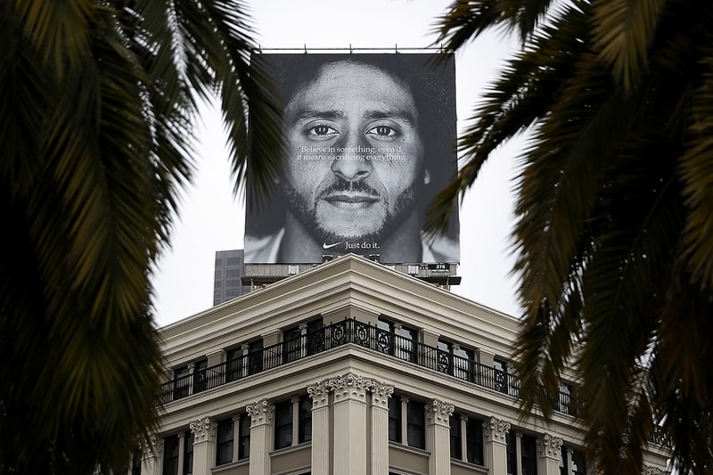 Nike Controversial Colin Kaepernick Stance Effect Brand Sales Image Ad Campaign NFL