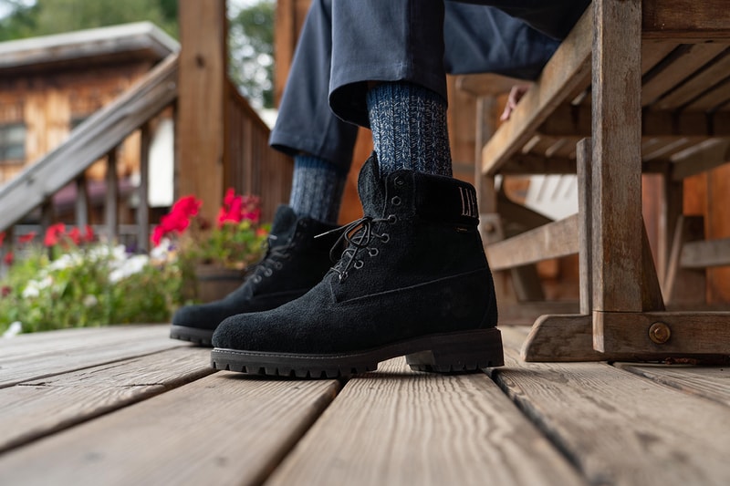 LFOD Concepts x Timberland 6” Boot Drop Release GORE-TEX Suede Black Sea Foam Green