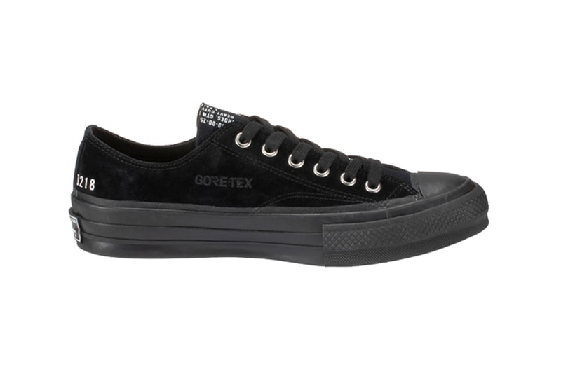 Converse Addict Chuck Taylor GORE TEX NH OX black suede canvas eva foam vibram sole 