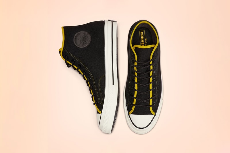 Converse East Village Explorer Chuck 70 Black/Vivid Sulfur/Egret Pale Putty/Campfire Orange High Top