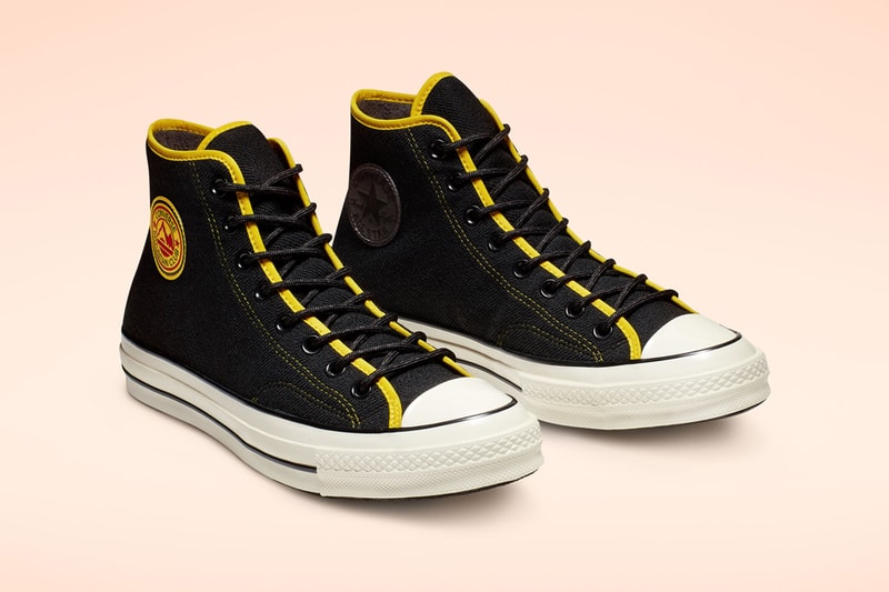 Converse East Village Explorer Chuck 70 Black/Vivid Sulfur/Egret Pale Putty/Campfire Orange High Top
