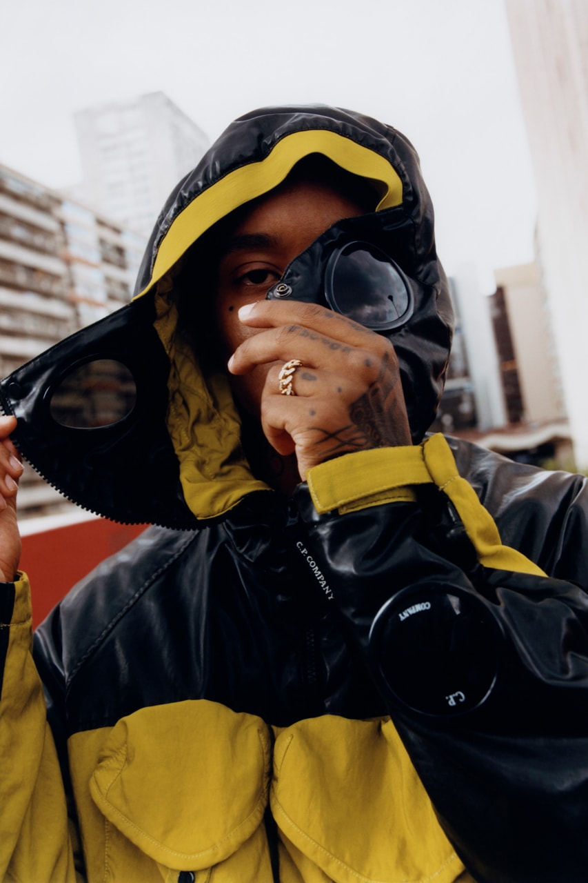 Rejjie Snow C.P. Company Fall/Winter 2019 Campaign "Paris Mon Amour" 'Eyes on the City' Goggle Jackets Red Orange Blue Green Brown