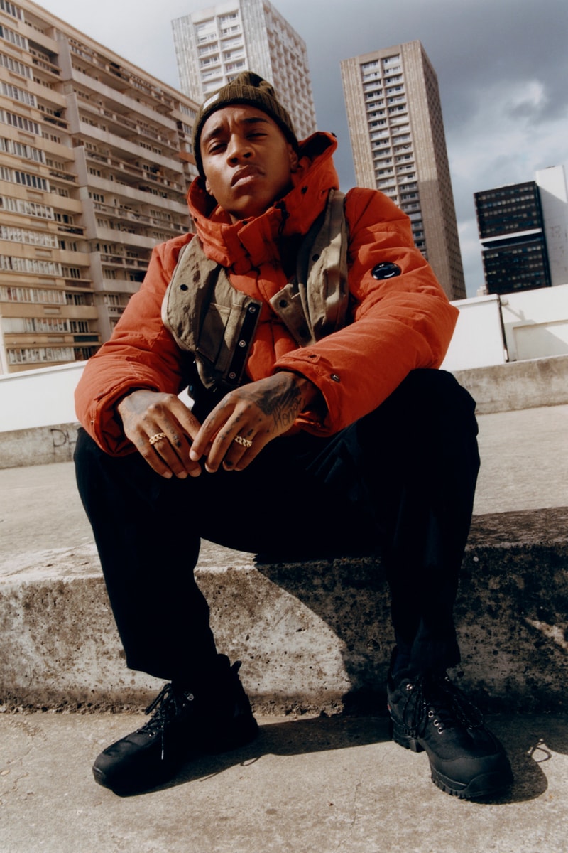 Rejjie Snow C.P. Company Fall/Winter 2019 Campaign "Paris Mon Amour" 'Eyes on the City' Goggle Jackets Red Orange Blue Green Brown