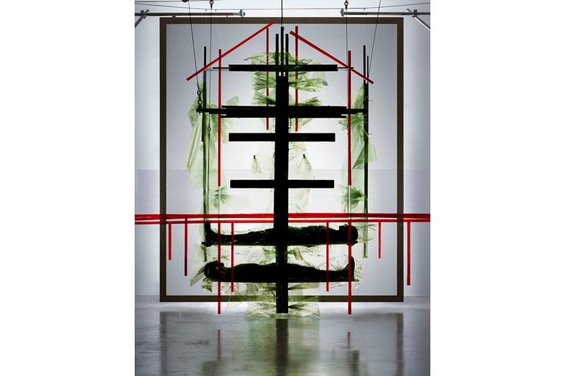 Craig Green Fall/Winter 2019 Advertising Campaign Dan Tobin Smith Photography Steel Pine Suspension Abstract Depiction of Man Fashion FW19