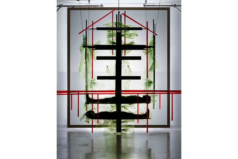 Craig Green Fall/Winter 2019 Advertising Campaign Dan Tobin Smith Photography Steel Pine Suspension Abstract Depiction of Man Fashion FW19