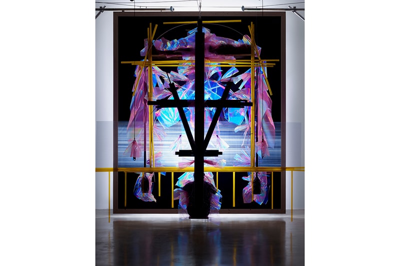 Craig Green Fall/Winter 2019 Advertising Campaign Dan Tobin Smith Photography Steel Pine Suspension Abstract Depiction of Man Fashion FW19