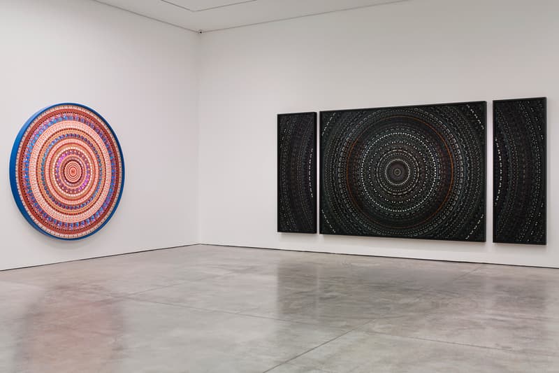 damien hirst mandalas white cube masons yard london exhibition artworks 