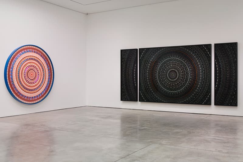 damien hirst mandalas white cube masons yard london exhibition artworks