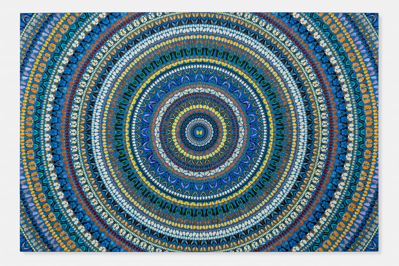 damien hirst mandalas white cube masons yard london exhibition artworks 
