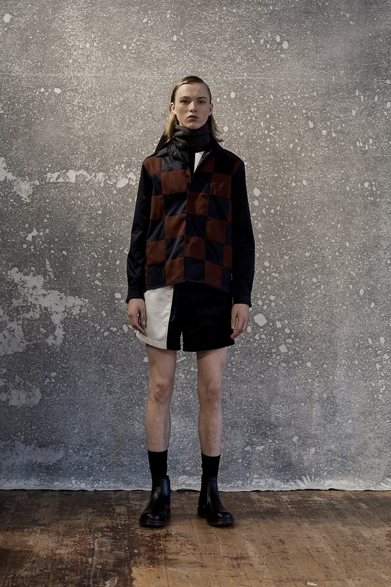 Daniel W. Fletcher Fall Winter 2019 FW19 Collection Lookbook "Postcards From the North" Prince of Wales Check Merino Wool Fabrics Textiles British Designer Menswear Heritage Abraham Moon & Sons