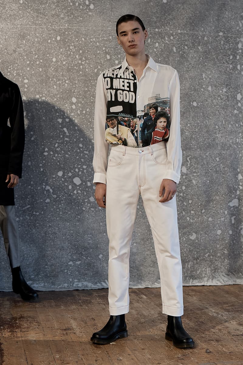 Daniel W. Fletcher Fall Winter 2019 FW19 Collection Lookbook "Postcards From the North" Prince of Wales Check Merino Wool Fabrics Textiles British Designer Menswear Heritage Abraham Moon & Sons