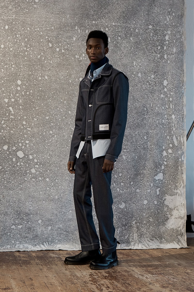 Daniel W. Fletcher Fall Winter 2019 FW19 Collection Lookbook "Postcards From the North" Prince of Wales Check Merino Wool Fabrics Textiles British Designer Menswear Heritage Abraham Moon & Sons